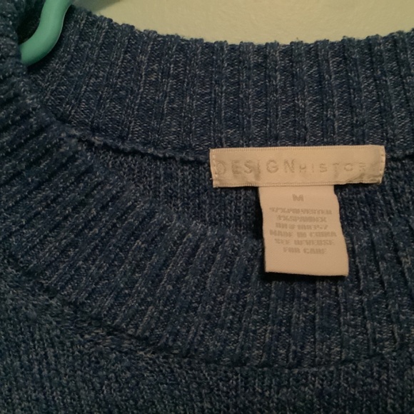 Design Studio Marled Blue Sweater Medium EUC - Picture 2 of 3